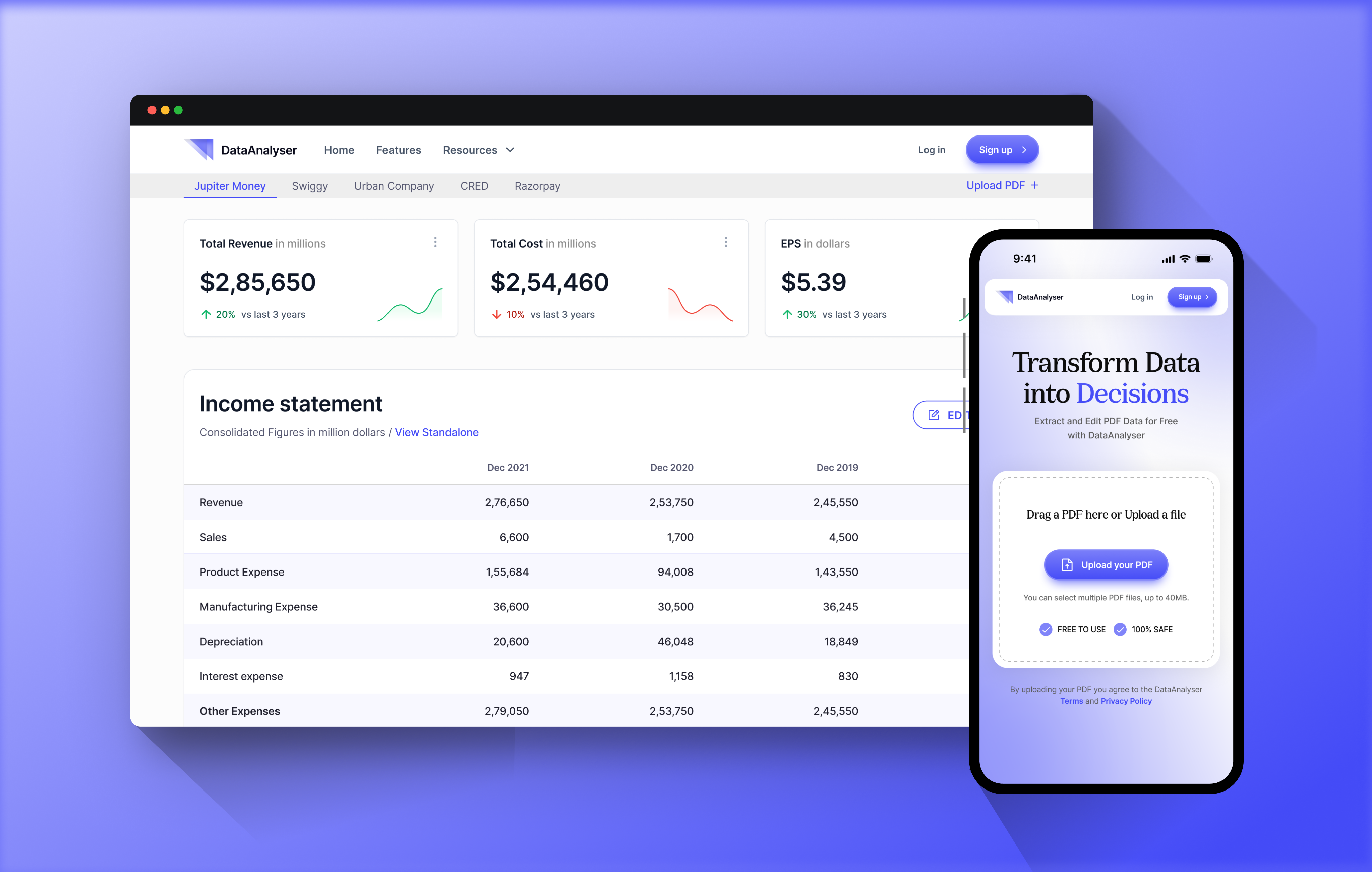 DataAnalyser project preview